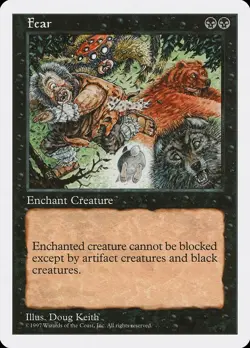 MTG - Fear - Fifth Edition - X1 - (NM) - - Image 1