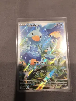 Ducklett AR 109/086 White Flare Pokemon Card Game English NM - Image 1