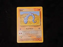 Onix Base Set Regular Pokemon Lightly Played - Image 1