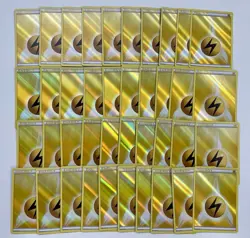 Pokemon TCG 2013 Reverse Holo Lightning Energy Card Deck Exclusives 40x - Image 1