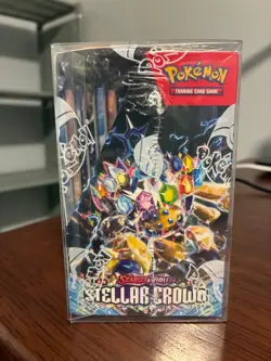 Pokemon TCG Stellar Crown Booster Box Factory Sealed With Plastic Case - Image 2