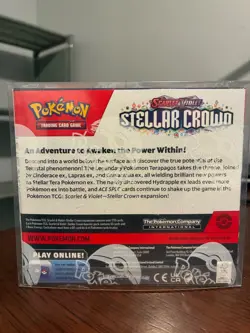 Pokemon TCG Stellar Crown Booster Box Factory Sealed With Plastic Case - Image 3