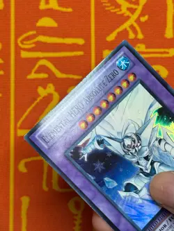 YUGIOH ELEMENTAL HERO ABSOLUTE ZERO SUPER RARE LIGHT PLAY GENF-ENSE1 - Image 3