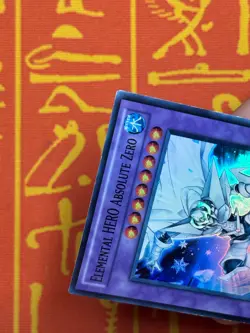YUGIOH ELEMENTAL HERO ABSOLUTE ZERO SUPER RARE LIGHT PLAY GENF-ENSE1 - Image 4