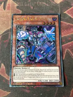 Yugioh RA04-EN045 Vanquish Soul Dr. Mad Love - Quarter Century Secret Rare NM - Image 1