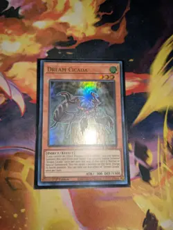 Yugioh! 3x Dream Cicada BLCR-EN028 Ultra Rare 1st Ed NM - Image 1