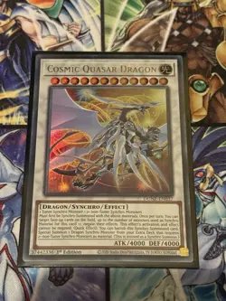 Cosmic Quasar Dragon DUNE-EN037 Ultra Rare Near Mint 1st Edition Yugioh - Image 1