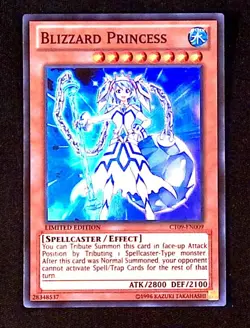 Blizzard Princess Super Rare YuGiOh 2012 Collectors Tin Spellcaster Effect - Image 1