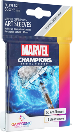 Marvel Champions the Card Game Official Thor Art Sleeves - Pack of 50 Art Sleeve - Image 1