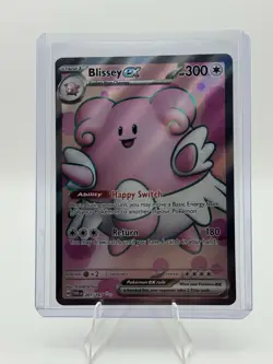 Pokemon Blissey ex 201/167 Twilight Masquerade SV Full Art Card NM - Image 1