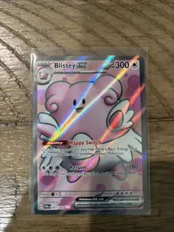 Pokemon Blissey ex 201/167 Twilight Masquerade SV Full Art Card NM - Image 1