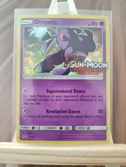 Oricorio SM19 Guardians Rising STAFF Prerelease Holo Rare Promo Pokemon Card - Image 1
