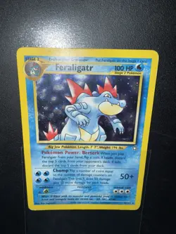 Pokemon TCG Feraligatr Neo Genesis Holo Unlimited Rare Card 4/111 2000 - Image 2