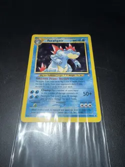 Pokemon TCG Feraligatr Neo Genesis Holo Unlimited Rare Card 4/111 2000 - Image 3