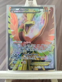 Ho-Oh EX 119/124 Dragons Exalted Full Art Ultra Rare Holo Pokemon Card - Image 1