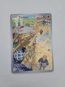 Pokemon Card - Timburr Twilight Masquerade 183/167 Illustration Rare Full Art - Image 2