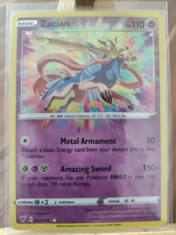 Zacian 082/185 Vivid Voltage Amazing Ultra Rare Holo Pokemon Card * New * - Image 1