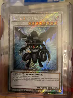 Dark End Dragon Platinum Secret Rare Card RA03-EN216 - Image 1