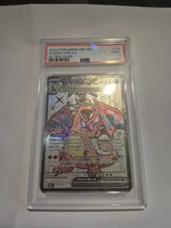 Pokemon TCG Charizard EX Obsidian Flames Holo Ultra Rare Card 215/197 PSA 9 - Image 1
