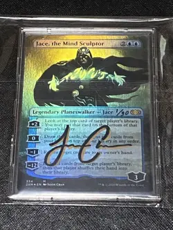 MTG Artist Proof AP Jason Chan / Jace, the Mind Sculptor Signed Foil Japanese - Image 2