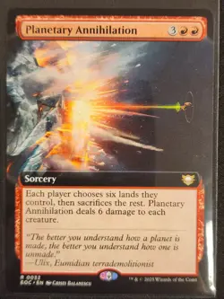 Planetary Annihilation (Extended Art) Commander: Edge of Eternities Regular mtg - Image 1