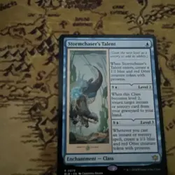 Stormchaser's Talent 0075 BLB Bloomburrow MTG Commander Class Enchantment Blue - Image 1