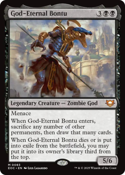 MTG Magic 1x God-Eternal Bontu (M/NM) Commander Edge of Eternities - Image 1