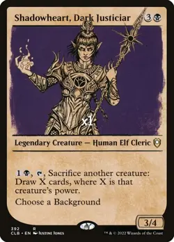 MTG Showcase CMR: Battle for Baldur's Gate CLB Shadowheart, Dark Justiciar MINT - Image 1