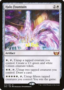 MTG Foil Streets of New Capenna SNC Halo Fountain MINT - Image 1