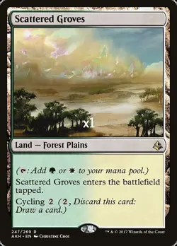 MTG Amonkhet AKH Scattered Groves MINT - Image 1