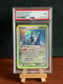 (MC) POKEMON EX BEEDRILL 2005 HOLO DELTA SPECIES 1/113 PSA MINT 9 RARE - Image 1