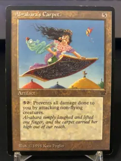 Magic the gathering MTG Legends Al-abara's Carpet Very Lightly Played - Image 1