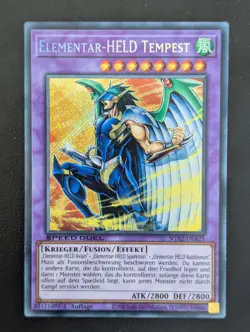 Elementar-HELD Tempest SGX2-DEA21 Secret Rare Deutsch NM YUGIOH - Image 1