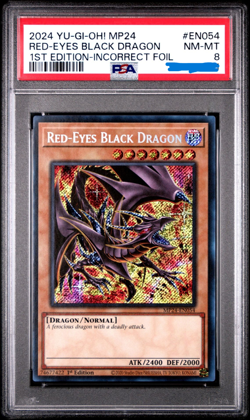Red-Eyes Black Dragon - MP24-EN054 - PSA 8 Yugioh Misprint - Image 1