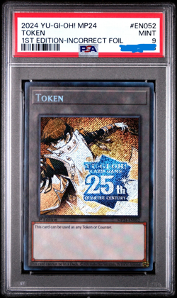 PSA 9 KAIBA TOKEN MP24-EN052 2024 YUGIOH MISPRINT SECRET RARE - Image 1