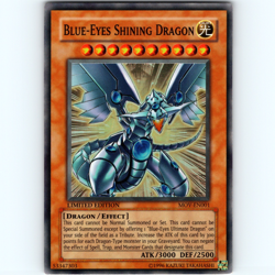 Yugioh Blue-Eyes Shining Dragon MOV-EN001 Limited Edition Super Rare Holo - NM💎 - Image 1