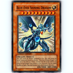 Yugioh Blue-Eyes Shining Dragon MOV-EN001 Limited Edition Super Rare Holo - NM💎 - Image 1