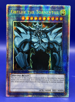 Yugioh Obelisk the Tormentor LC01-EN001 Quarter Century Secret Rare LP - Image 1