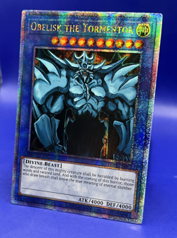Yugioh Obelisk the Tormentor LC01-EN001 Quarter Century Secret Rare LP - Image 3