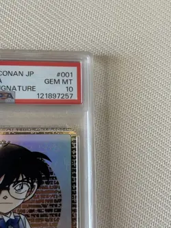 [PSA10] mc01 Detectives' Trump Card Edogawa Conan Sec Sign Psa10 - Image 3