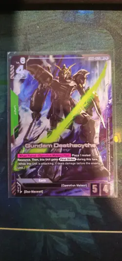Gundam Deathscythe Alternate Art Foil - GD01-025 LR+ NM - Gundam TCG Card Game - Image 2