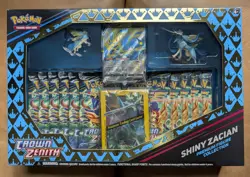 Pokemon Trading Card Crown Zenith Box Shiny Zacian Premium Figure Collection - Image 1
