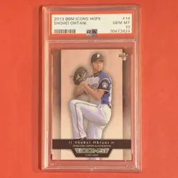 [PSA10] mc01 Otani Shohei 2013 Bbm Icons Hope Rookie Card Psa-10 - Image 1