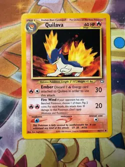 Pokemon TCG Quilava Neo Genesis 46/111 Unlimited Uncommon Card WOTC NM - Image 1