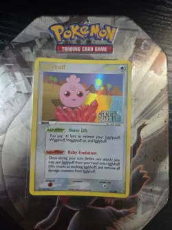 Igglybuff 21/100 EX Crystal Guardians Reverse Holo Rare Stamped Pokemon Card - Image 1