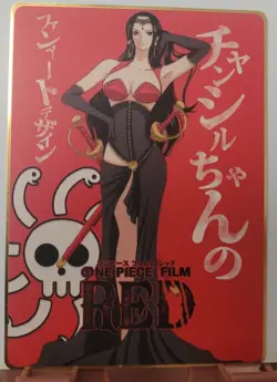 Boa Hancock One Piece Goddess Story Limited GOLD METAL CARD Waifu - Image 1