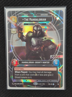 Star Wars Unlimited Galactic Championship The Mandalorian Judge Promo Card - Image 1