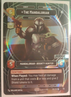 Star Wars Unlimited Galactic Championship The Mandalorian Judge Promo Card - Image 2