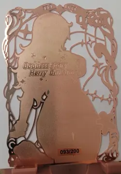 Nami One Piece LSP Goddess Story Limited GOLD METAL CARD Waifu #93/200 - Image 2