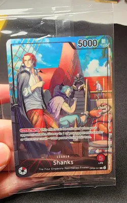 One Piece Shanks Leader Promo Card PSA Magazine Exclusive, OP09-001, Sealed - Image 1